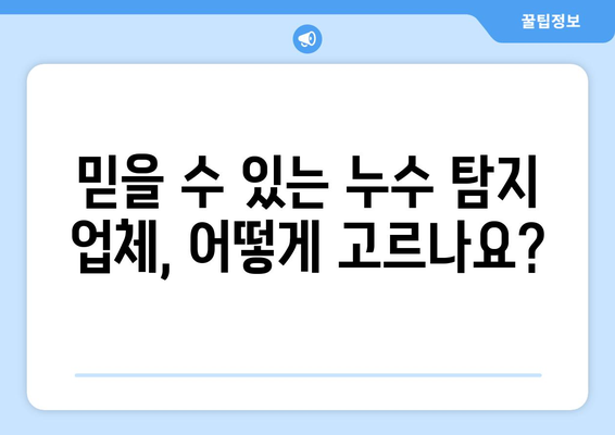 아파트 변기 누수 탐지, 믿을 수 있는 업체 추천 | 누수 원인, 해결 방법, 가격 비교