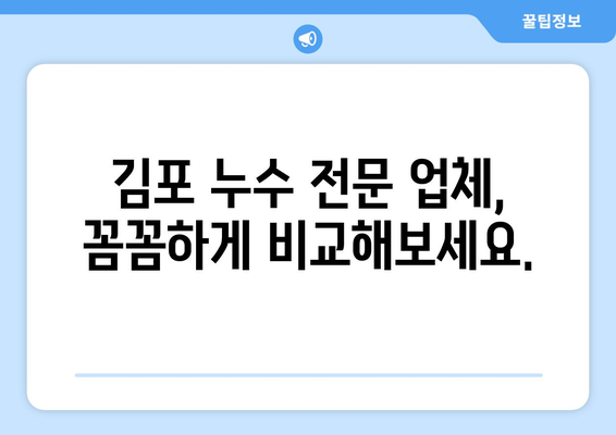 김포 아파트 화장실 누수, 이렇게 해결하세요! | 누수 원인, 해결 방법, 전문 업체 추천