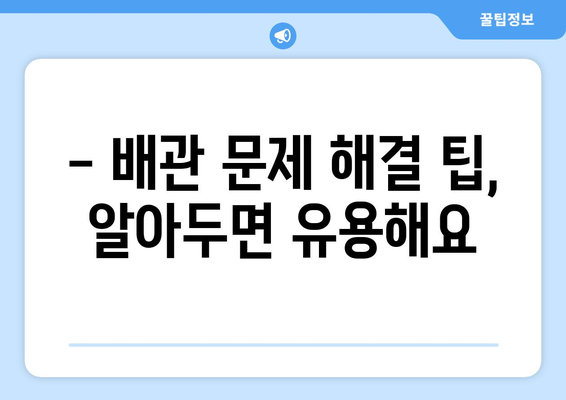 대구 달서구 변기 막힘과 홍성군 화장실 누수 해결 가이드 | 변기 막힘, 화장실 누수, 배관 문제 해결 팁