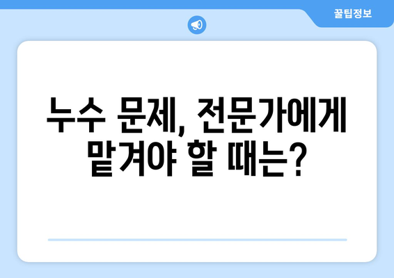 변기 바닥 물 누출 해결| 건물 배관 누수 문제 완벽 가이드 | 누수 원인, 해결 방법, 비용, 주의 사항