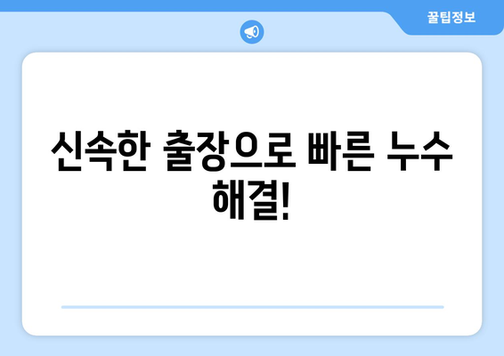 동작구 누수 탐지| 빠르고 정확한 해결! | 누수 전문가, 무료 상담, 신속한 출장