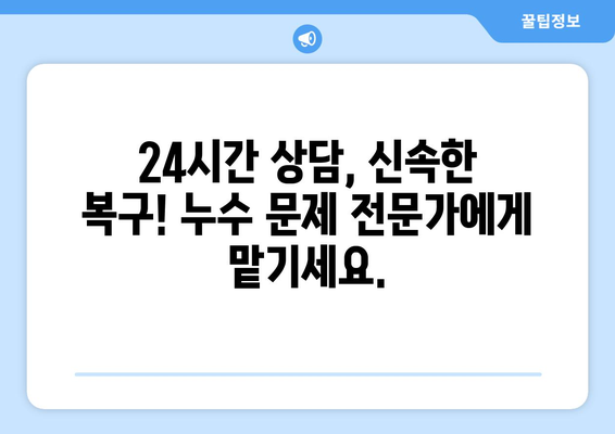 누수 걱정 끝! 1일 만에 해결하는 전문 배관 누수 탐지 & 교체 | 신속 복구, 24시간 상담, 합리적인 가격