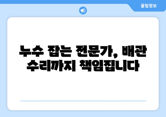 인천 서구 상수도 배관 누수 잡는 최고의 방법| 누수탐지 전문가와 해결하세요 | 누수 문제, 누수 탐지, 배관 수리, 인천 서구