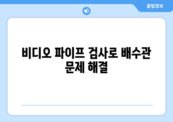 비디오 파이프 검사| 배수관 누수 정확하게 찾는 5가지 방법 | 배관 누수, 하수관 검사, 비디오 파이프 라인