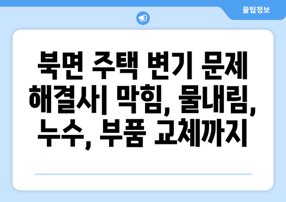 북면 주택 화장실 변기 수리| 문제 해결 가이드 & 전문 업체 추천 | 변기막힘, 물내림, 누수, 부품교체