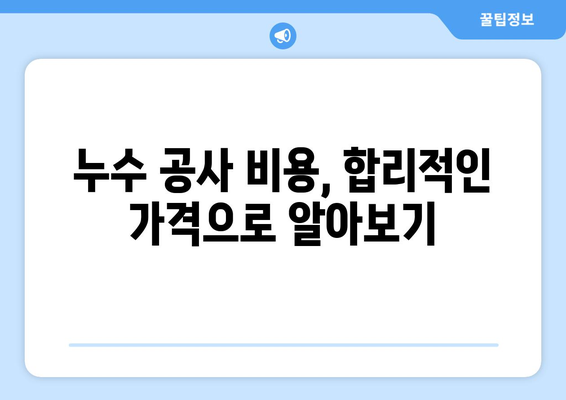 부산 누수 공사 전문 업체 찾기| 믿을 수 있는 업체 추천 및 비용 가이드 | 누수, 부산, 수리, 추천, 비용