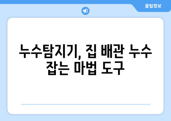 누수탐지기로 집 배관 누수 잡는 꿀팁| 5가지 활용법 & 효과적인 찾는 방법 | 누수, 배관, 해결, 탐지