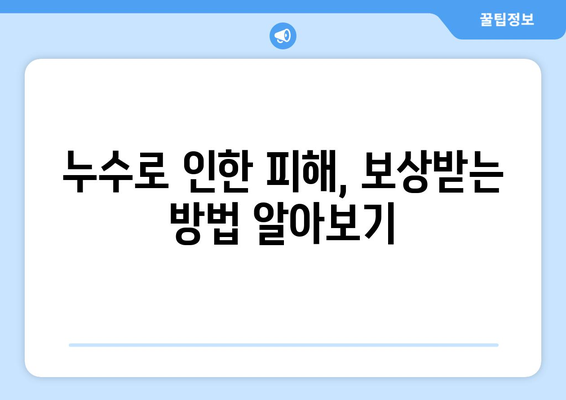 누수 잡는 꿀팁| 탐지부터 유지 관리까지 완벽 가이드 | 누수, 탐지, 수리, 예방, 관리, 꿀팁