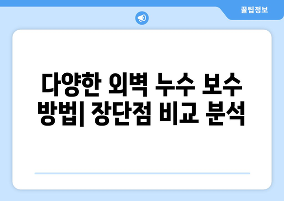 외벽 누수 해결, 고객 리뷰와 사례 연구로 효과적인 해결 방안 찾기 | 외벽 누수, 누수 원인, 보수 방법, 리뷰, 사례 연구