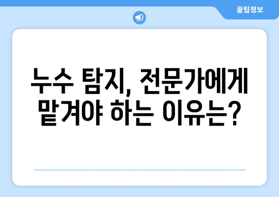 주택 온수배관 누수 잡는 핵심| 숨은 누수 정확히 찾는 탐지 방법 | 누수탐지, 배관, 수리, 전문가