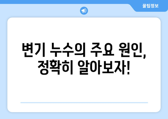 수세식 변기 누수 해결 완벽 가이드| 원인 분석부터 해결 방법까지 | 변기 수리, 누수 잡는 팁, DIY 솔루션