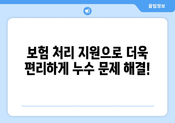 상수도, 소방 배관 누수 탐지 전문업체| 빠르고 정확한 누수 해결 | 누수 탐지, 배관 수리, 보험 처리 지원