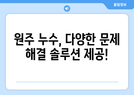 원주 화장실 천장 누수, 걱정 마세요! 욕조, 변기, 배관 누수 해결 솔루션 | 원주 누수 전문, 빠른 출장, 합리적인 비용