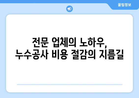 화장실 누수, 전문 업체에 맡겨야 하는 5가지 이유 | 누수공사, 전문가, 비용, 안전, 효율