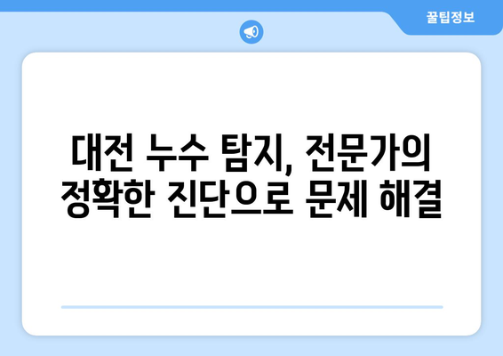 대전 누수 탐지 & 하수구 막힘 해결| 전문가가 알려주는 효과적인 방법 | 누수, 하수구, 배관, 막힘, 대전