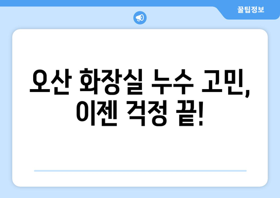 오산 화장실 변기 방수| 꼼꼼하게 해결하고 편안한 세상 만들기 | 화장실 리모델링, 누수 방지, 방수 시공, 오산 지역