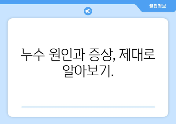 대전 누수 걱정 끝! 탐지부터 복구까지 완벽 해결 | 누수 탐지, 누수 복구, 대전 누수 전문, 누수 원인, 누수 증상, 비용 견적