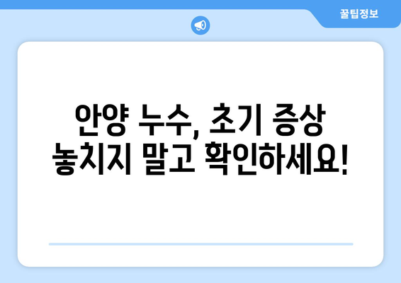 안양 누수 탐지| 전조 증상부터 시공 과정까지 완벽 가이드 | 누수, 탐지, 해결, 안양, 전문가